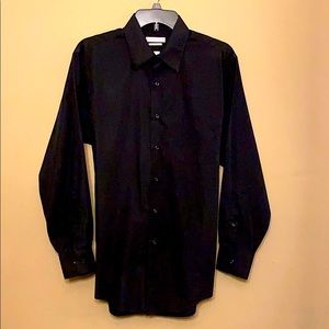 Van Heusen Fitted Dress Shirt - Black